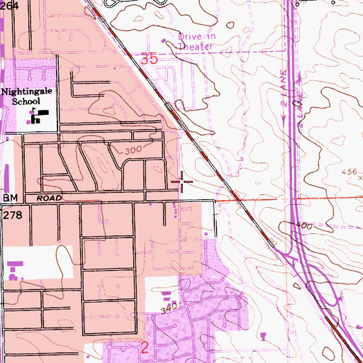 Topographic Map of Pacific Christian School, CA