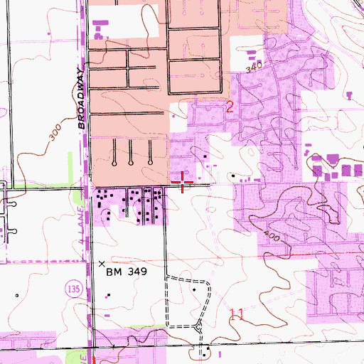 Topographic Map of Living Bread Church of God, CA