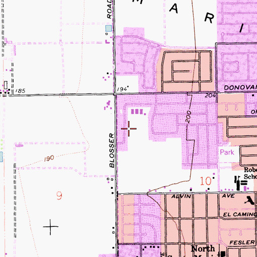 Topographic Map of Oakley Park, CA