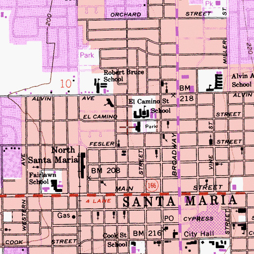 Topographic Map of Veterans Memorial Hall, CA