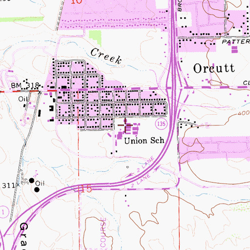 Topographic Map of May Grisham School, CA