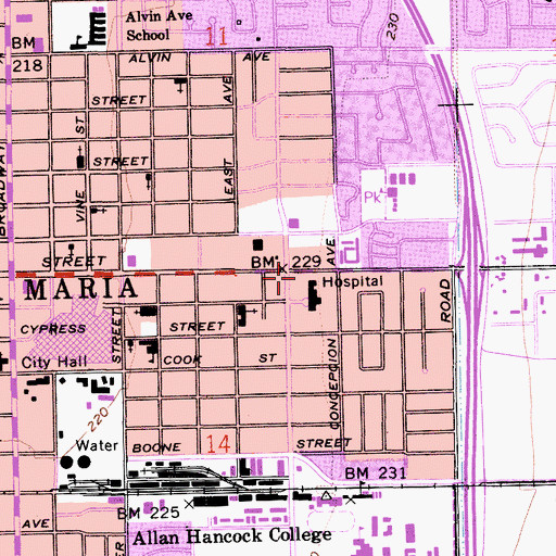 Topographic Map of Orthodox Church of the Assumption, CA