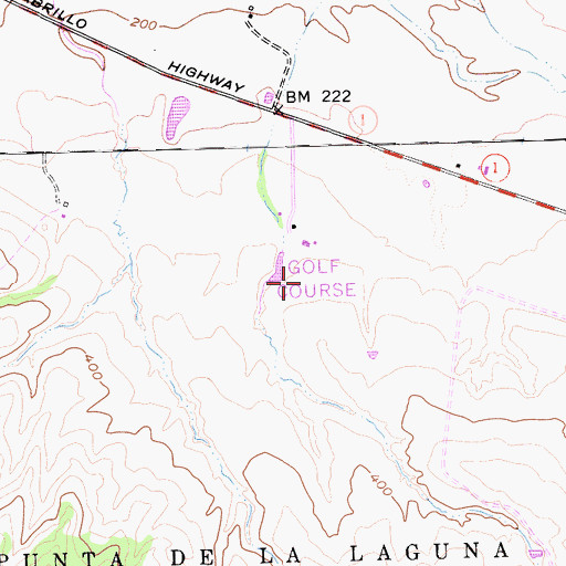 Topographic Map of Rancho Maria Public Golf Course, CA