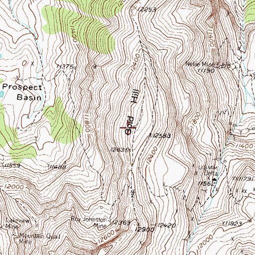 Topographic Map of Gold Hill, CO