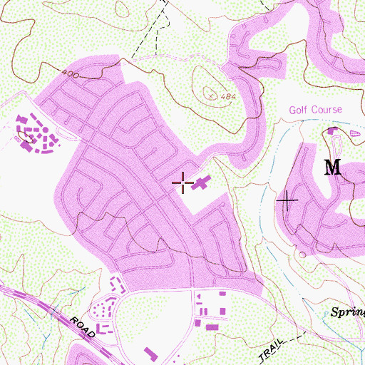 Topographic Map of Buena Vista Elementary School, CA