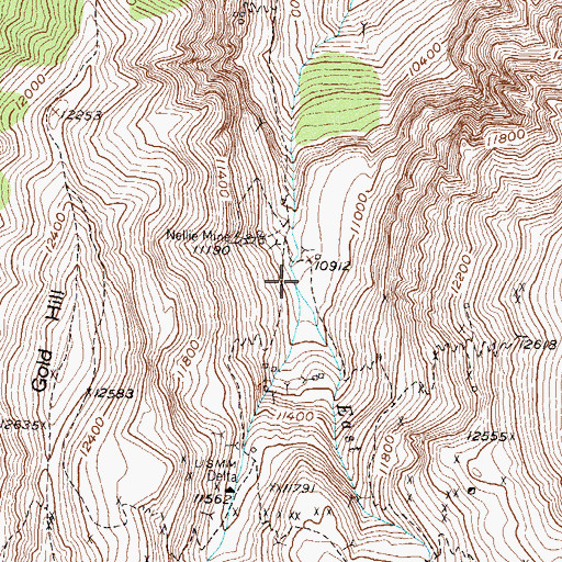 Topographic Map of East Fork Bear Creek, CO