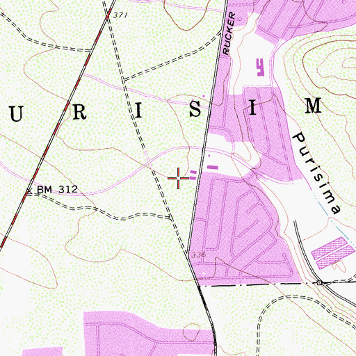 Topographic Map of Queen of Angels Catholic Church, CA