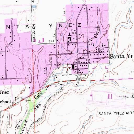 Topographic Map of Farm and Country Shopping Center, CA