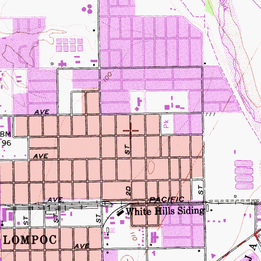 Topographic Map of Kingdom Hall of Jehovahs Witnesses, CA
