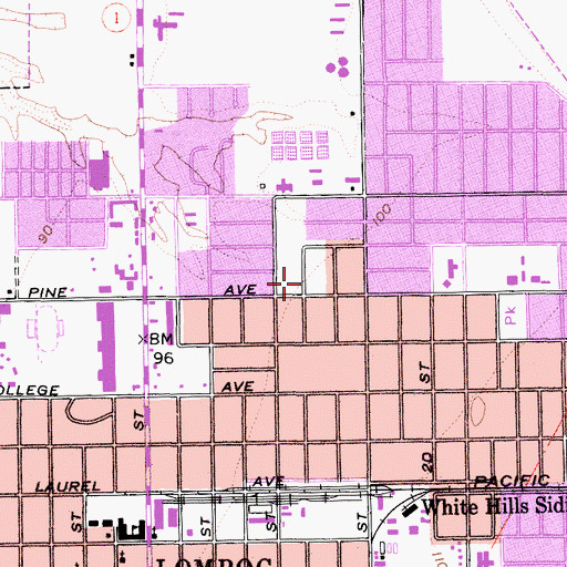 Topographic Map of New Life Christian Center, CA