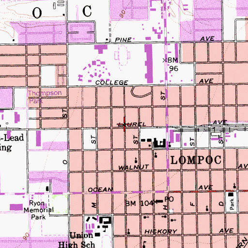 Topographic Map of Saint Timothys Orthodox Church, CA