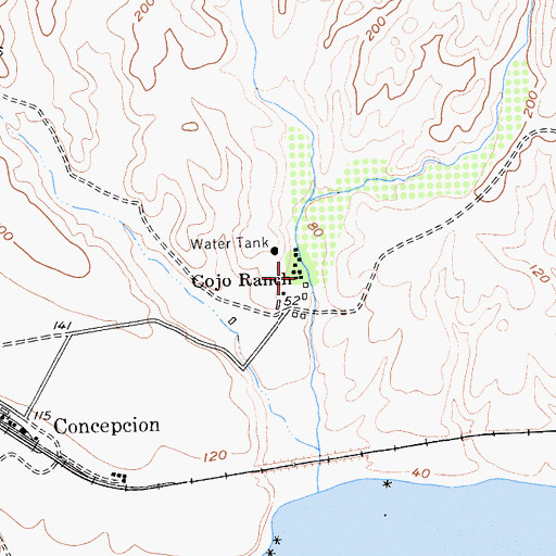 Topographic Map of Shisholop (historical), CA
