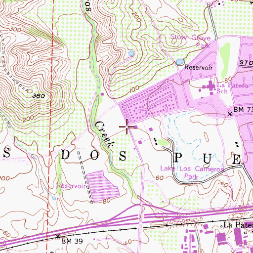 Topographic Map of Christ Lutheran Church, CA