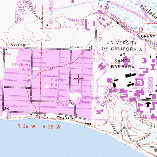 Topographic Map of The Church of Jesus Christ of Latter Day Saints, CA
