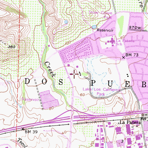 Topographic Map of Horace Sexton Museum, CA
