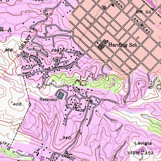 Topographic Map of Hilda McIntyre Ray Park, CA
