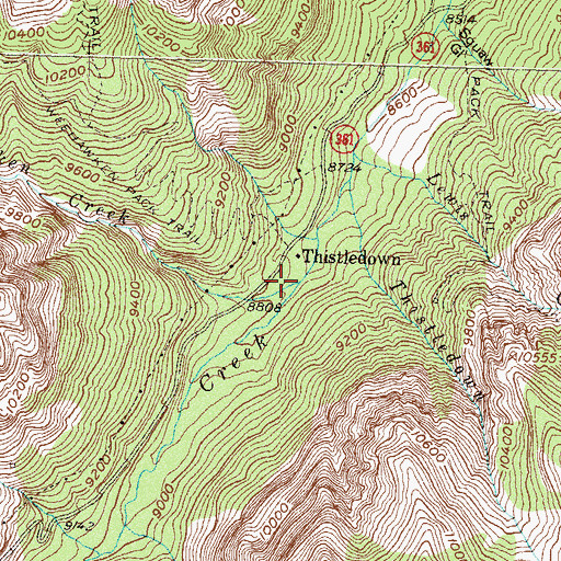 Topographic Map of Weehawken Creek, CO