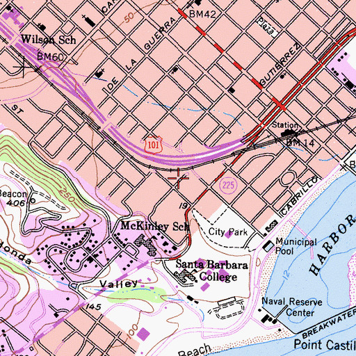 Topographic Map of Trussell-Winchester Adobe, CA