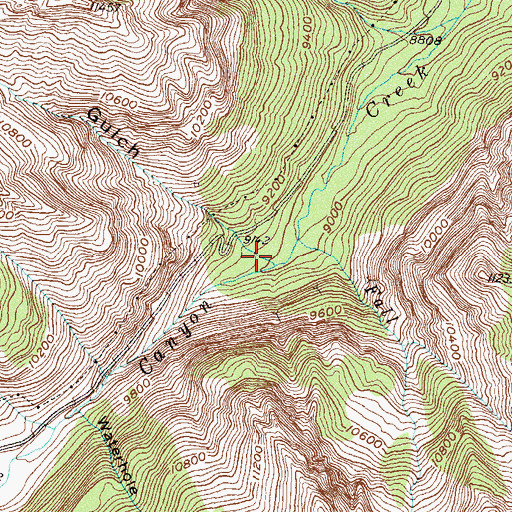Topographic Map of Senator Gulch, CO