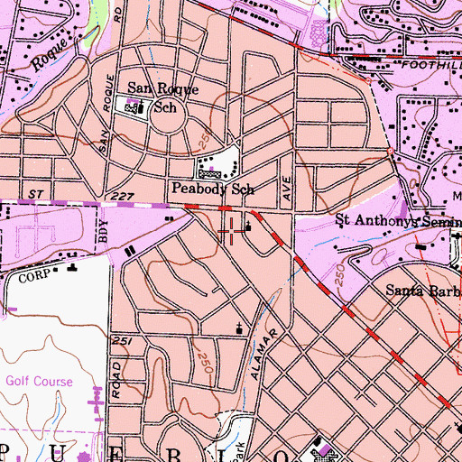 Topographic Map of Chinese Evangelical Free Church, CA
