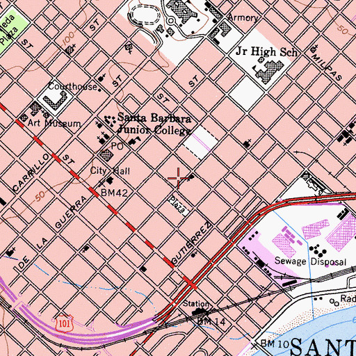Topographic Map of Church of God in Christ, CA