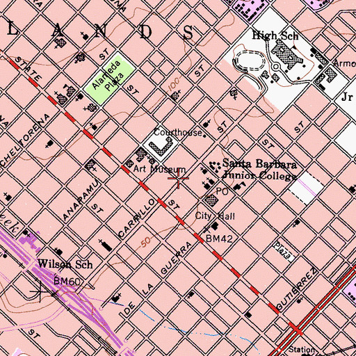 Topographic Map of El Cuartel, CA