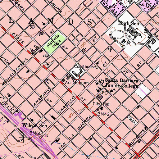 Topographic Map of El Presidio, CA