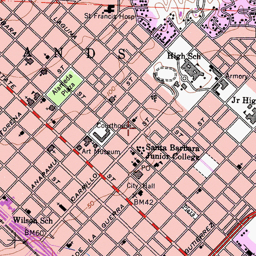 Topographic Map of Spiritualist Church, CA