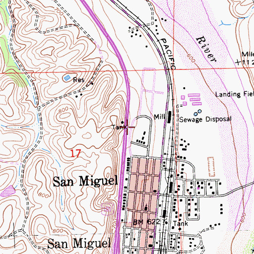 Topographic Map of Garelli Field, CA