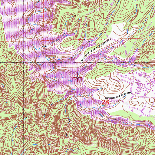 Topographic Map of Heritage Lake Marina, CA