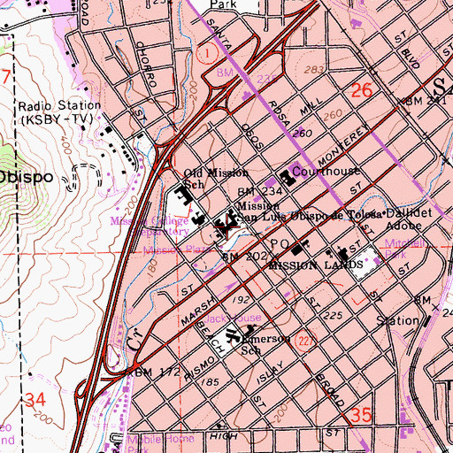 Topographic Map of Tixlini, CA