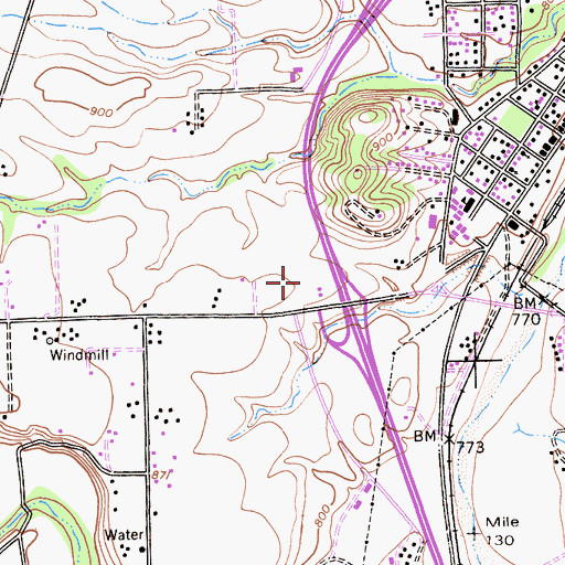 Topographic Map of Creston Manor Vineyard and Winery, CA