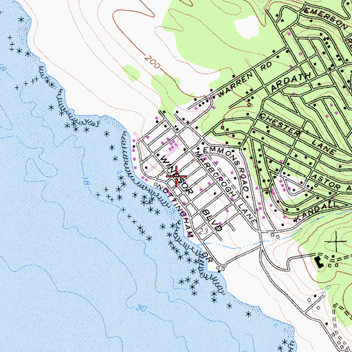 Topographic Map of Marine Terrace, CA