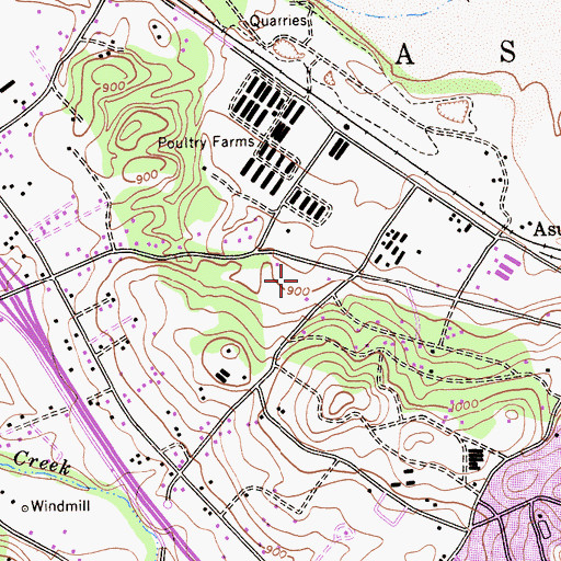 Topographic Map of Del Rio Continuation High School, CA