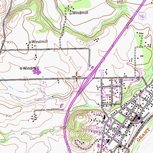 Topographic Map of Templeton Hills Seventh Day Adventist Church, CA