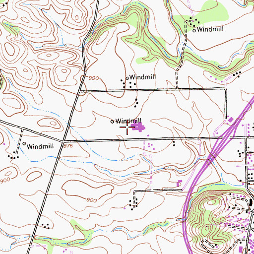 Topographic Map of Twin Cities Community Hospital, CA