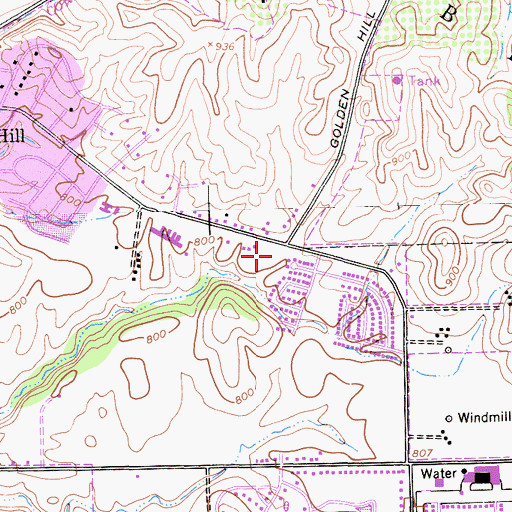 Topographic Map of The Church of Jesus Christ of Latter Day Saints, CA