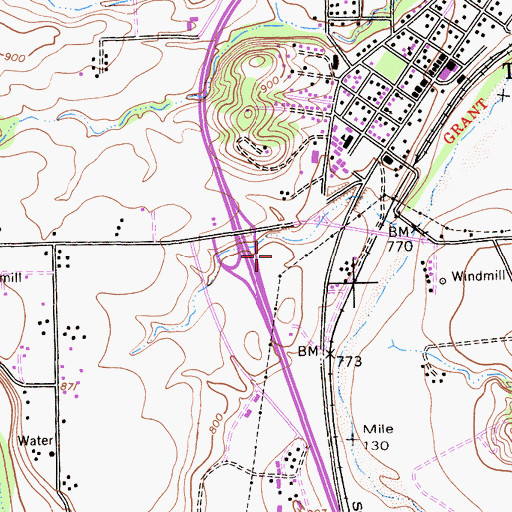 Topographic Map of Cuesta College Extension, CA