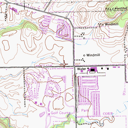 Topographic Map of First Southern Baptist Church, CA