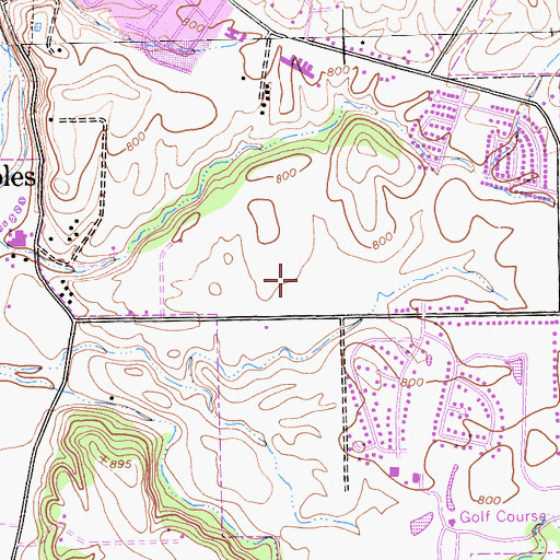 Topographic Map of Paso Robles High School, CA