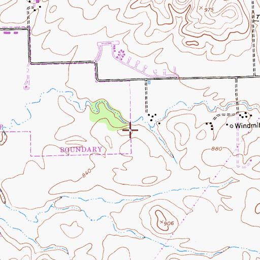 Topographic Map of Royal Oaks Park, CA
