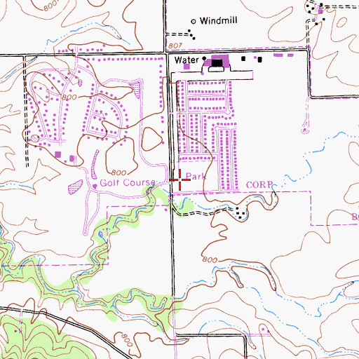 Topographic Map of Sherwood Park, CA