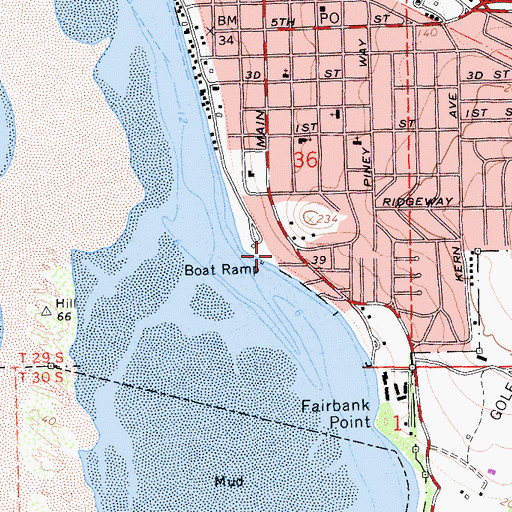 Topographic Map of Morro Bay Boat Launch, CA