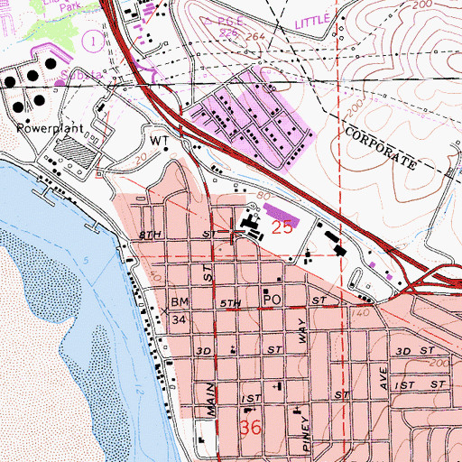 Topographic Map of Morro Elementary School (historical), CA