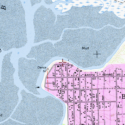 Topographic Map of Audubon Overlook, CA