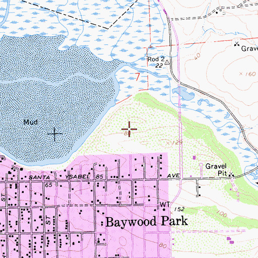Topographic Map of Elfin Forest Preserve, CA