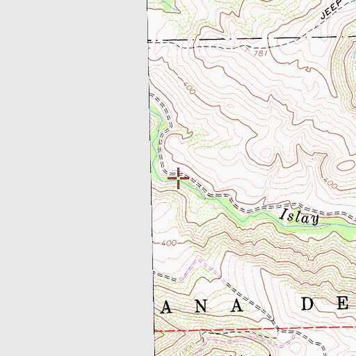 Topographic Map of Reservoir Flats Trail, CA