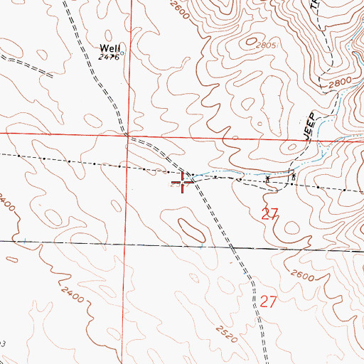 Topographic Map of Wolforts (historical), CA