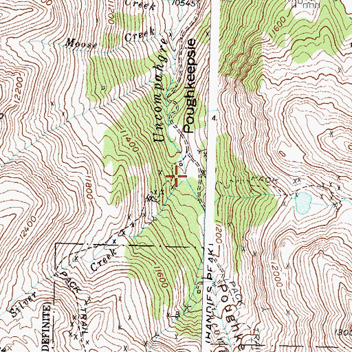 Topographic Map of Silver Creek, CO
