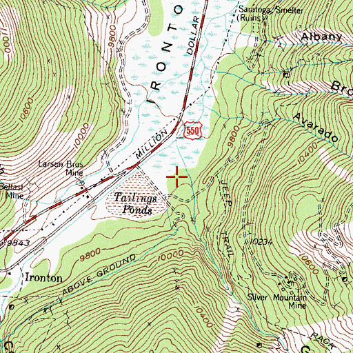 Topographic Map of Gray Copper Gulch, CO